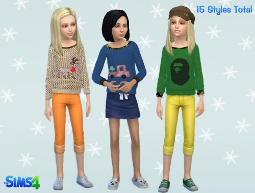 Girls Winter Sweater