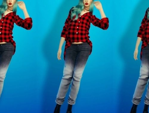 Ombree Long Jeans