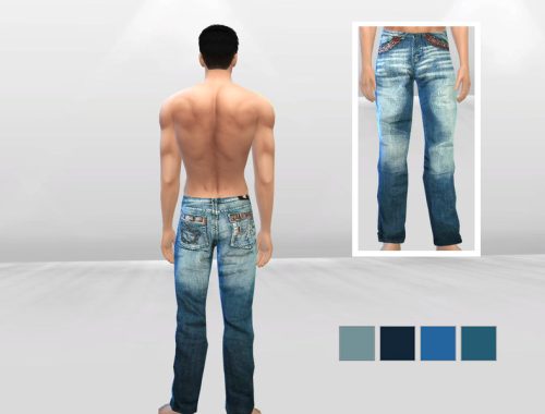 V For Versus Denim Pants