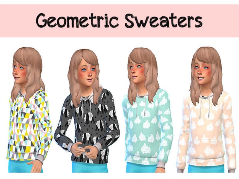 Geometric Sweaters - The Sims 4 Catalog