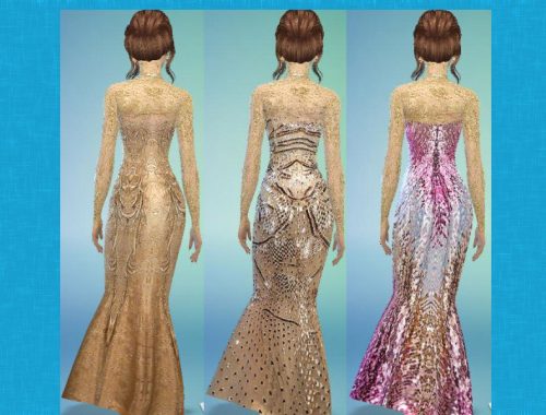 TatyanaName - Gold Mermaid Dress