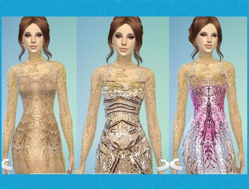 TatyanaName - Gold Mermaid Dress