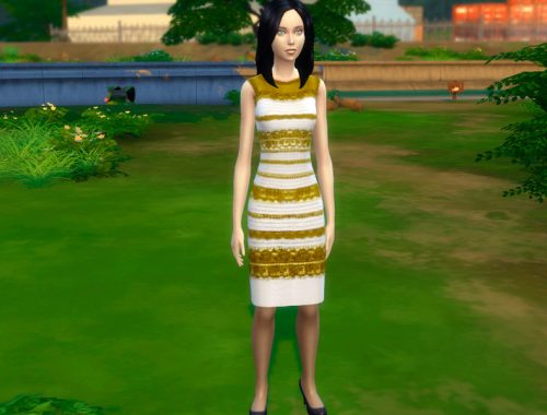 [Blue][White] Dress