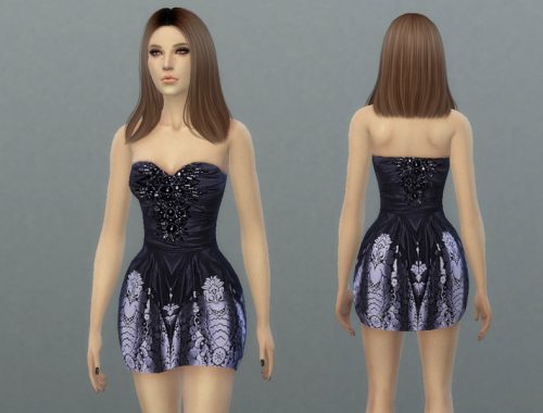 TatyanaName - Black Bubble Dress