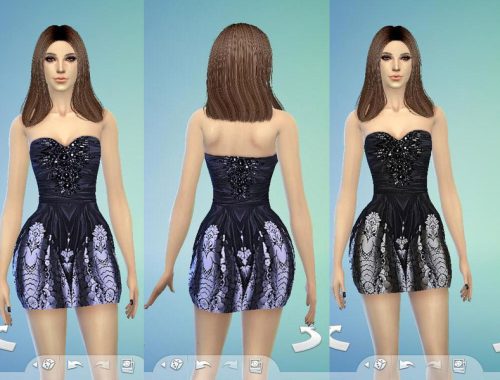 TatyanaName - Black Bubble Dress