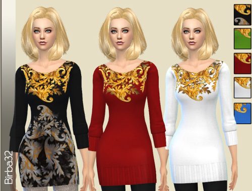 Wool mini dress