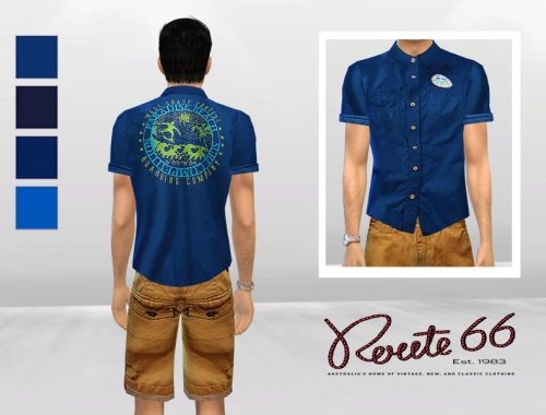 Big Wave Cuffed Polo