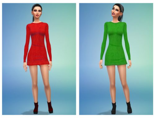 Itsleeloo Brown Faux Suede Dress Recolors