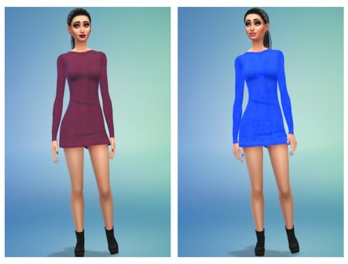Itsleeloo Brown Faux Suede Dress Recolors