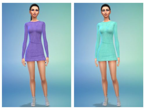 Itsleeloo Brown Faux Suede Dress Recolors