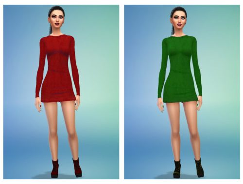 Itsleeloo Brown Faux Suede Dress Recolors