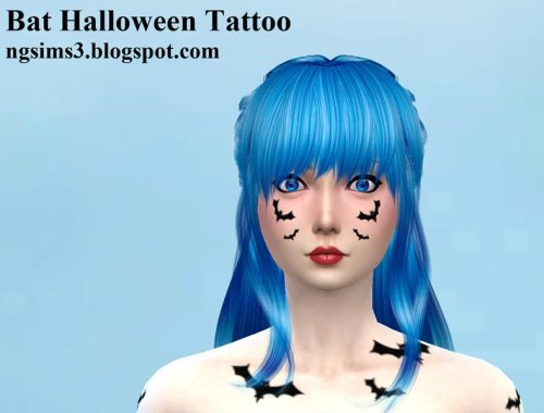 Bat Halloween Sims4 Tattoo