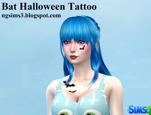 Bat Halloween Sims4 Tattoo