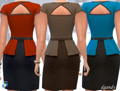 Peplum Dress V1
