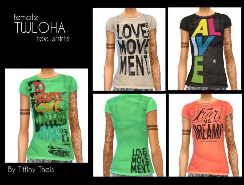 TWLOHA graphic tees set
