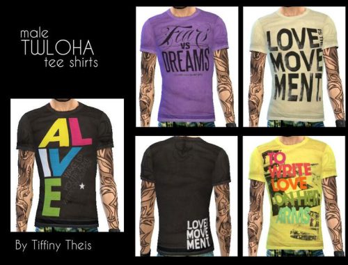 TWLOHA graphic tees set