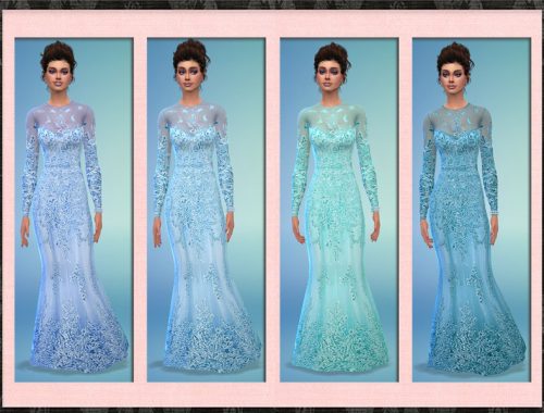 Long Sleeve Lace Gown