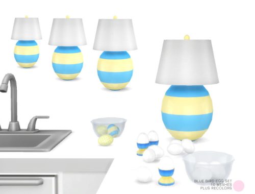 Blue Bird Egg Set