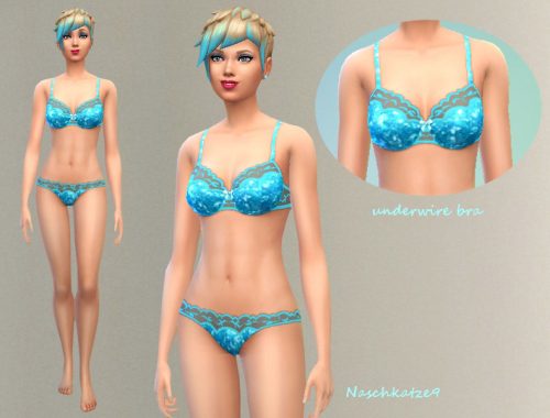 Glitter Lingerie in Blue