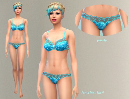 Glitter Lingerie in Blue