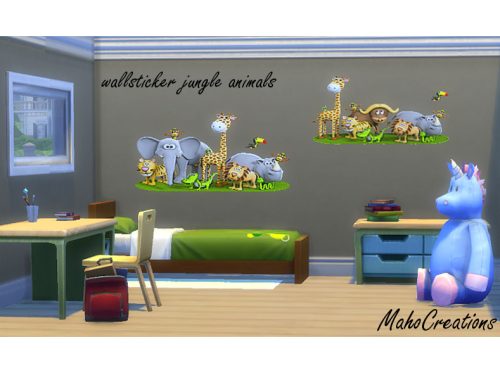 Wallsticker Jungle Animals