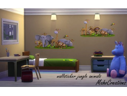 Wallsticker Jungle Animals