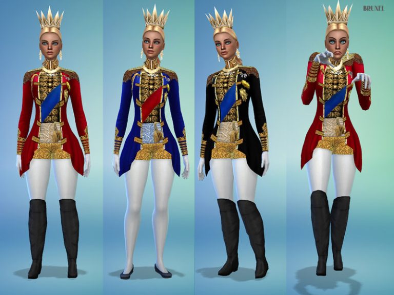 Bruxel - Queen Long Jacket - The Sims 4 Catalog