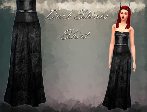 *Dark Shines Set* Top Skirt Nails Horns