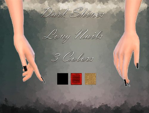 *Dark Shines Set* Top Skirt Nails Horns