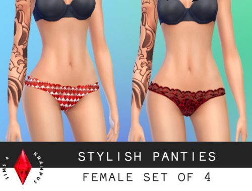 Female Set of 4 Panties