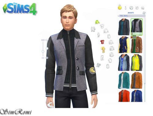 Leather and Wool Jacket TM AM EM