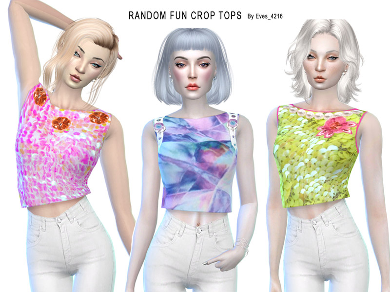 Random Fun Crop Tops - Perfect Patio needed - The Sims 4 Catalog