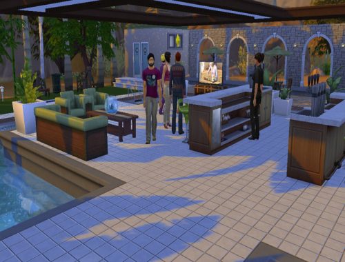 Town's pool n' bar