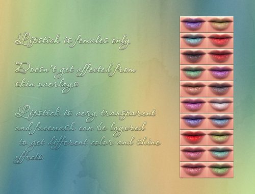 *Paradise* Lipstick and Unisex Facepaint