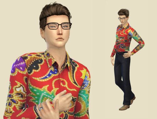 [SIMSTAILORED] Indonesian Batik Shirt
