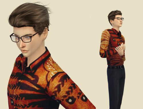 [SIMSTAILORED] Indonesian Batik Shirt