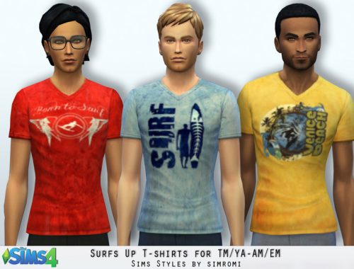 Cuffed Jeans and Surfer Tee Shirt Set AM