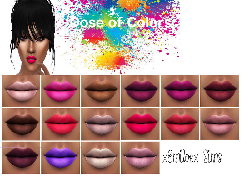 Dose of colors inspired lipstick - The Sims 4 Catalog