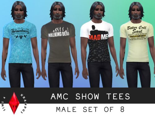 Set of 8 AMC Show Tees