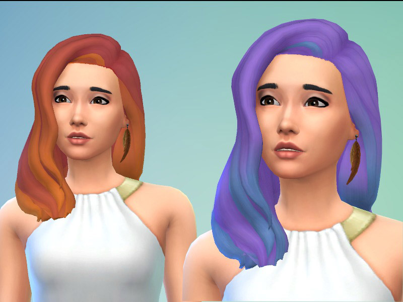 Ombre Hair Recolors - The Sims 4 Catalog