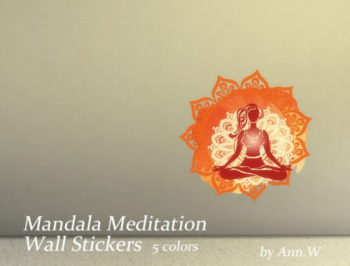 Mandala Meditation Wall Stickers