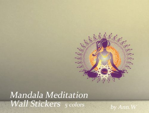 Mandala Meditation Wall Stickers
