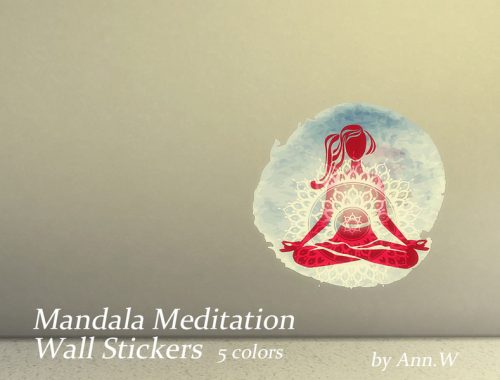 Mandala Meditation Wall Stickers