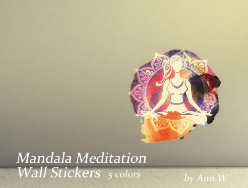 Mandala Meditation Wall Stickers