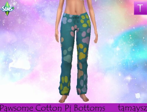 Pawsome Cotton Pajama Bottoms