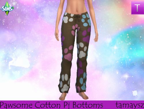 Pawsome Cotton Pajama Bottoms
