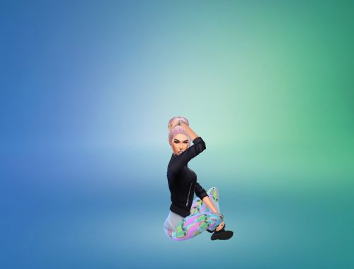 Pastel Goth Alien Leggings