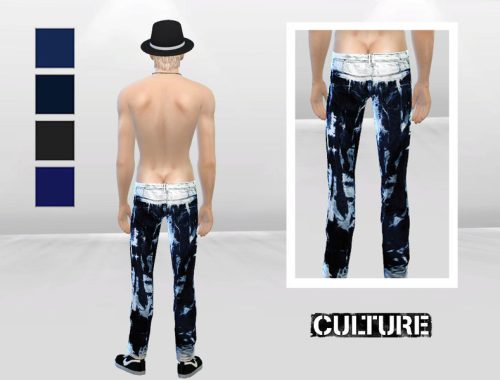 Heavy Bleach Slim Jeans