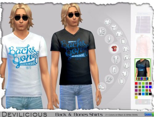 Back & Bones Shirts, 21 in 1