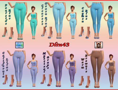 Veranka Sunrise Pants Solid Recolors - mesh needed